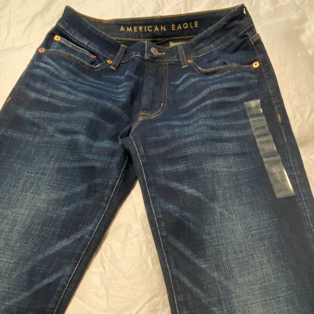 American Eagle Outfitters Men’s Slim Jeans - Dark Blue